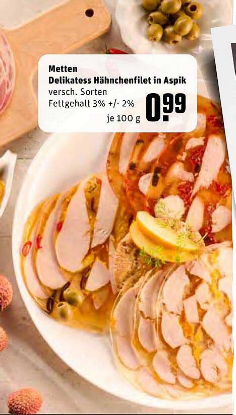 Metten Delikatess Hähnchenfilet In Aspik Angebot bei REWE