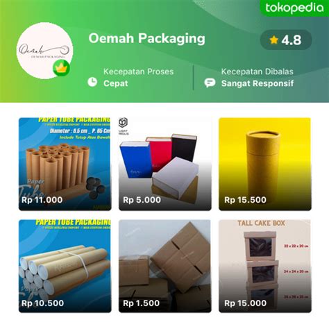 Toko Oemah Packaging Online Produk Lengkap Harga Terbaik Tokopedia