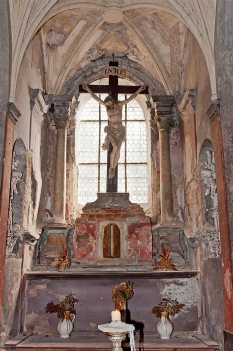 Roman Catholic Chapel Interior Stock Image - Image of christian, europe ...