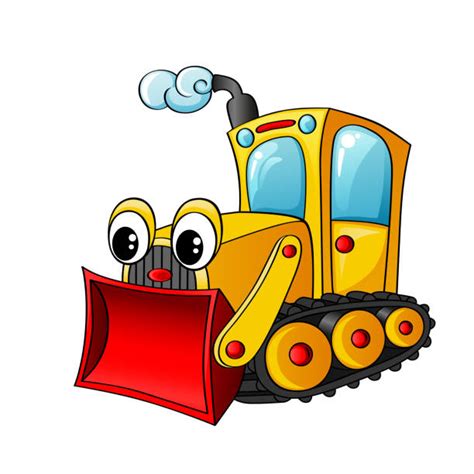 Cartoon Bulldozer Illustrations, Royalty-Free Vector Graphics & Clip ...