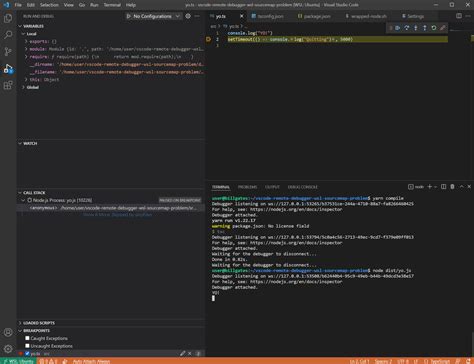 Remote WSL Breaks The Javascript Debugger Auto Attach If Node Isn T The