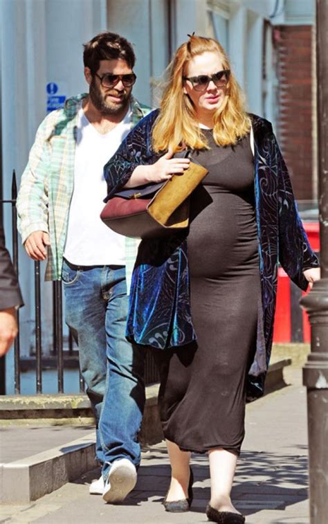 Pregnant Adele Shows Off Her Baby Bump in London [PHOTOS]