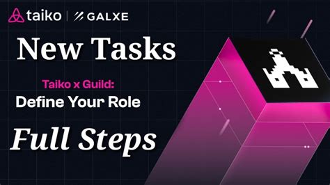 Taiko Update New Task Define Your Role How To Claim Youtube
