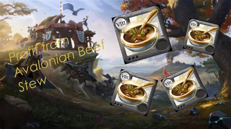 Albion Online Money Making Avalonian Beef Stew No Focus Requirement