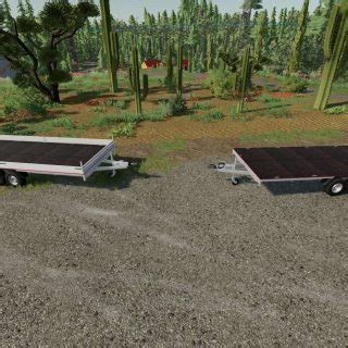 Remorque Plate Forme Ue X M V Fs Mod Farming Simulator Mod