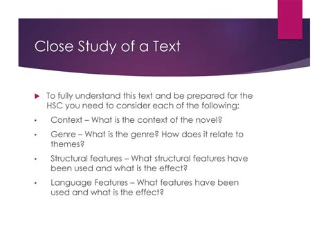 Module B Close Study Of A Text Ppt Download