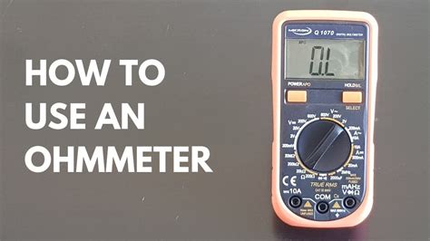 How To Test An Ohmmeter