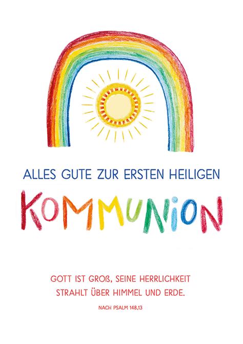 Karte zur Kommunion Gott ist Groß 9114 119