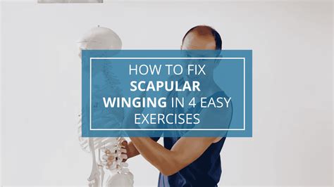 How To Fix Scapular Winging In 4 Easy Exercises NO EQUIPMENT