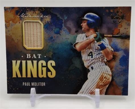 2021 Panini Diamond Kings Paul Molitor Bat Kings BK PM Milwaukee