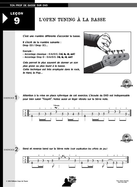 LA GUITARE ouvrages pédago coup de pouce ton prof de basse