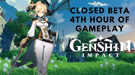 Genshin Impact Closed Beta Fourth Hour Of Gameplay Ps Pro Youtube