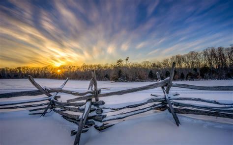 Winter Fence Wallpapers Top Free Winter Fence Backgrounds