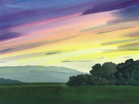 Fluid Watercolor Landscapes Workshop With Elizabeth Braswell