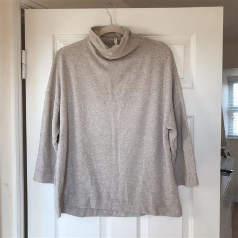 Stradivarius Nude Beige Stone Super Soft High Neck Depop