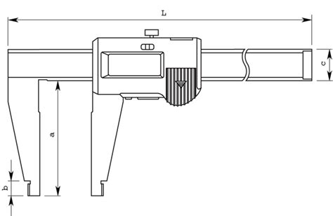 Digital ABS Caliper Nib Style Jaws IP67 0 300mm Techmaster De Mexico