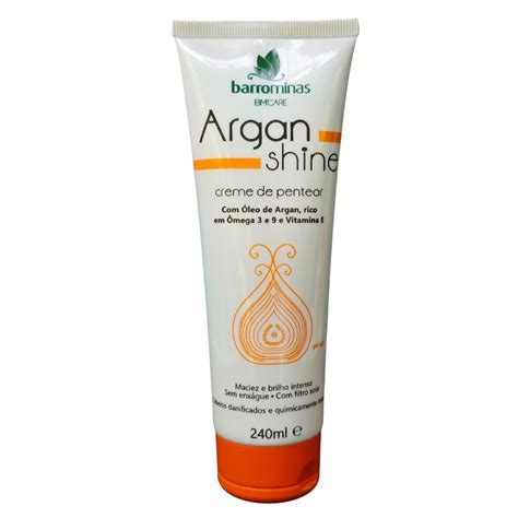 Creme De Pentear Argan Shine Barrominas Bmcare Compre Aqui Todos Os