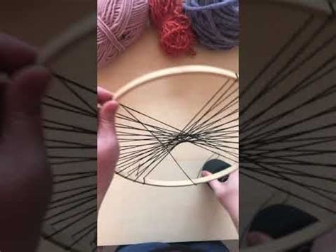 Circle Weaving How To Warp Embroidery Hoop Youtube Circular