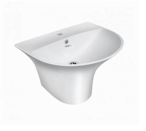 Ceramic Hindware Half Pedestal Wash Basin Ivory At Rs In Ahmedabad