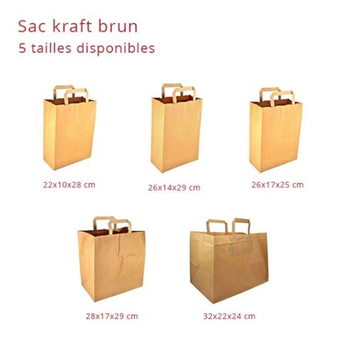 Sac Kraft Papier Brun Cabas