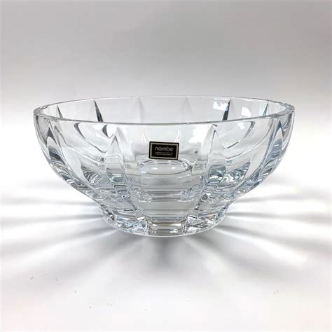 Zeisel Nambe 9 Inch Crystal Bowl Handcrafted Czech Republic Etsy
