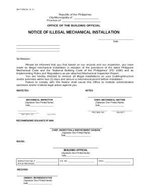 Building Permit Pdf Nbc No B Republic Of The Doc Template