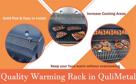 QuliMetal Stainless Steel Grill Warming Rack For Weber Genesis II 300