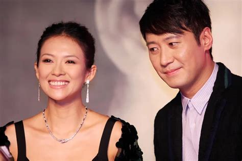 Hong Kong Singer Actor Andy Lau Left Taiwanese Actress Shu Stock