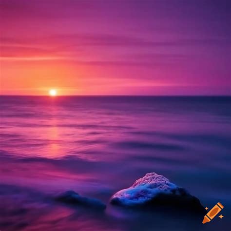 Award Winning Photograph A Sunset Over The Ocean The Sky A Brilliant