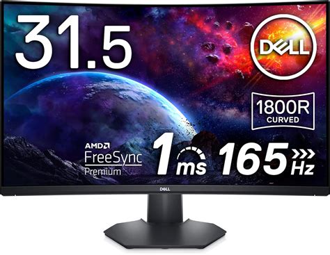 Dell S3222hg 32 Inch 165hz Curved Gaming Monitor Full Hd 1920 X 1080 Display 1800r