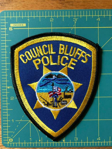 Council Bluffs Ia Police Patch Hero Outdoors