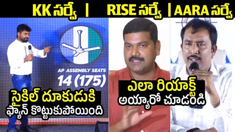 KK vs RISE vs AARAA సరవ AP Exit Poll Survey Reports On Election