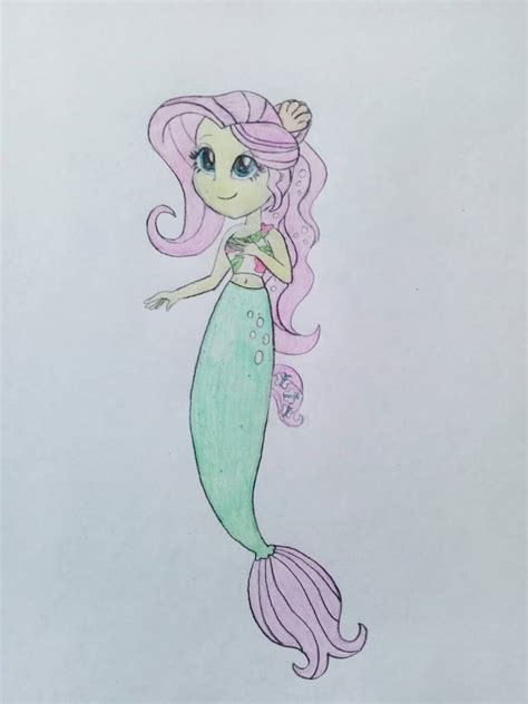 Fluttershy Mermaid Princess By Wildguardianangel31 On Deviantart