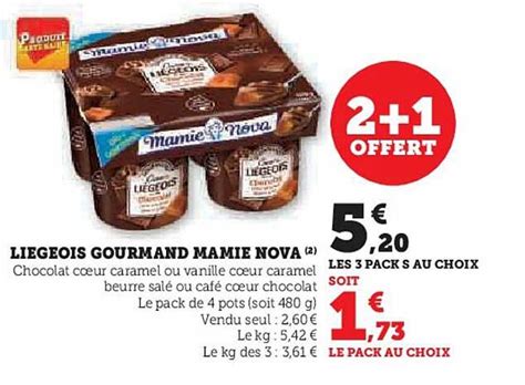 Promo Li Geois Gourmand Mamie Nova Chez Hyper U Icatalogue Fr