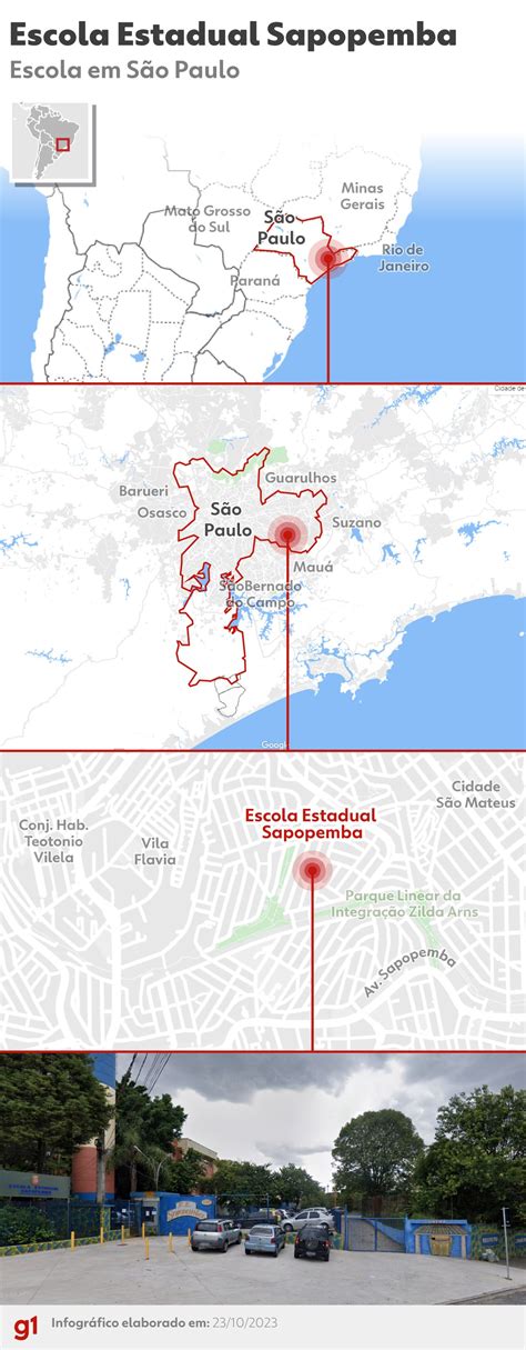 Veja onde fica a escola estadual alvo de ataque em SP São Paulo G1