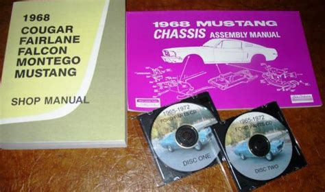 Purchase 1968 Ford Shop Manual Set Mustang Gt California Special Convertible Orig Cougar In