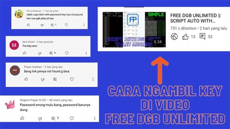 TUTORIAL CARA NGAMBIL KEY DI SCRIPT DGB UNLIMITED Termux YouTube