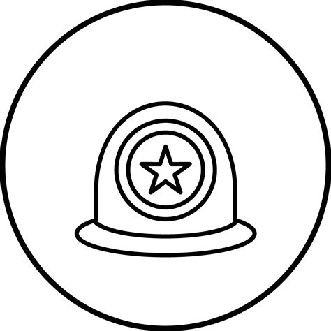Police Helmet Vector Icon 32219668 Vector Art At Vecteezy