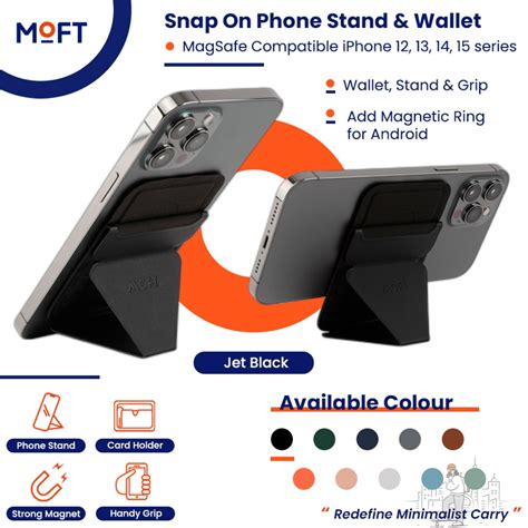 Jual Moft Snap On Phone Stand And Wallet Magsafe Compatible Shopee Indonesia