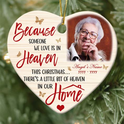 Because Someone We Love Is In Heaven Personalized Memorial Photo