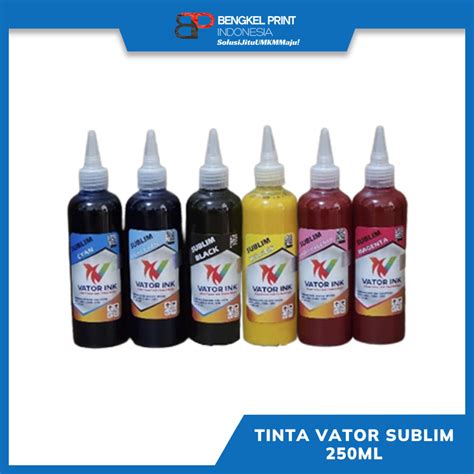 Jual TINTA SUBLIM VATOR INK 250ml SUBLIMATION SABLON KAOS SABLON