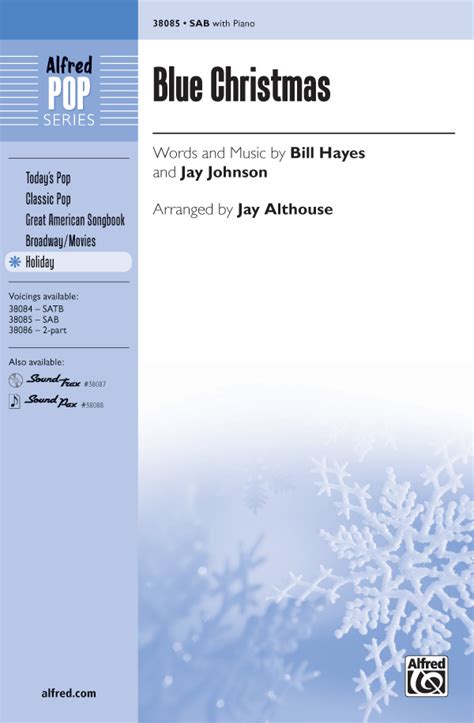 Blue Christmas: SAB Choral Octavo: Billy Hayes | Sheet Music