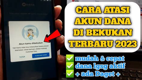 Kenapa Akun Dana Dibekukan Cara Mengatasi Akun Dana Dibekukan Terbaru