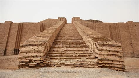 Restored Temple In The City Of Ur Iraq