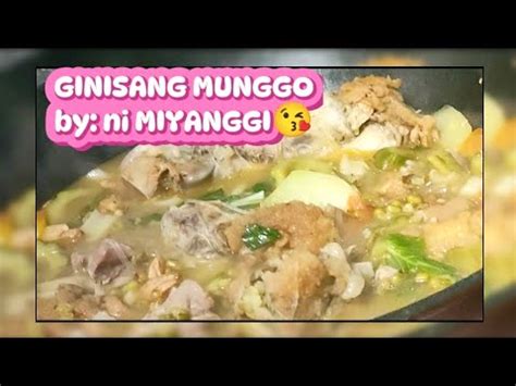 MY VERSION GINISANG MUNGGO FOR MY FAMBAM HAPPY EATING YouTube