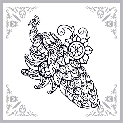 Peacock Bird Mandala Arts Isolated On White Background 11778759 Vector Art At Vecteezy