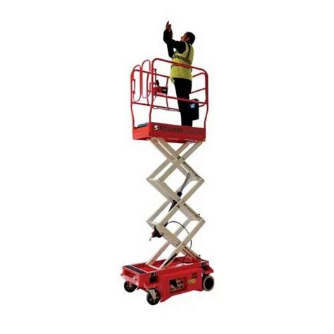 S3010E 16 Feet Scissor Lift Self Propelled Electric Operated Working