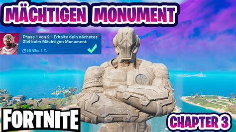 Erhalte Dein Nächstes Ziel Beim Mächtigen Monument Fortnite Saison Auftrag Ort