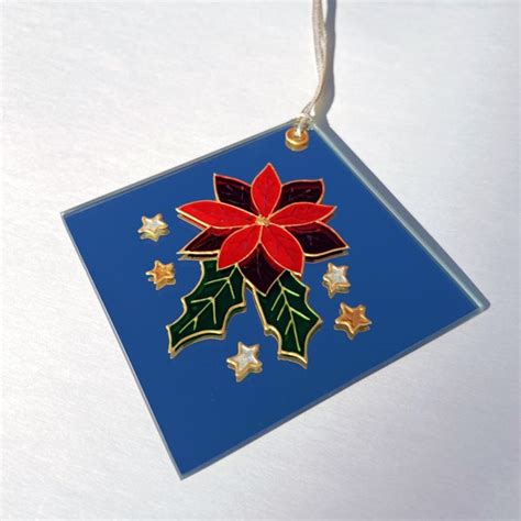 Poinsettia Ornament Etsy