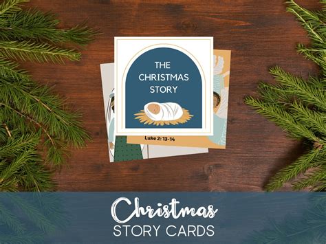 Christmas Story Cards Luke 2 - Etsy